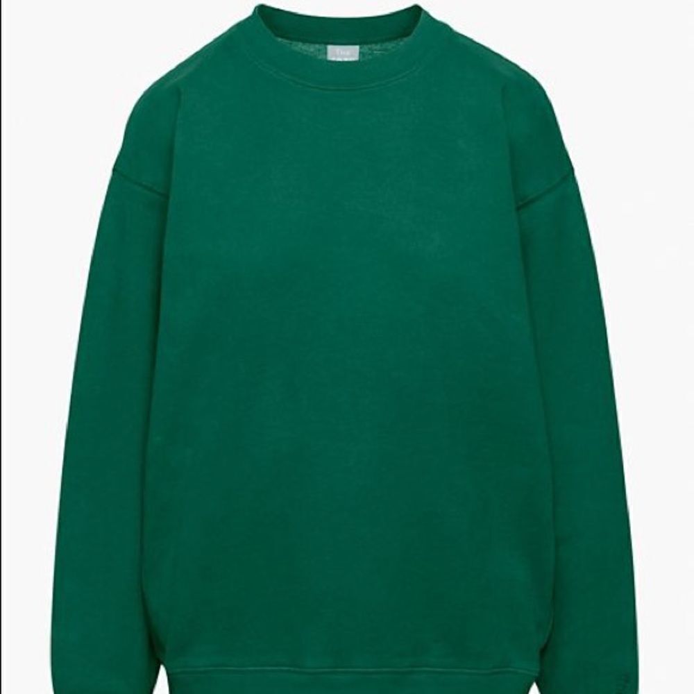 TNA Ivy Green Cozy Fleece Boyfriend Crewneck